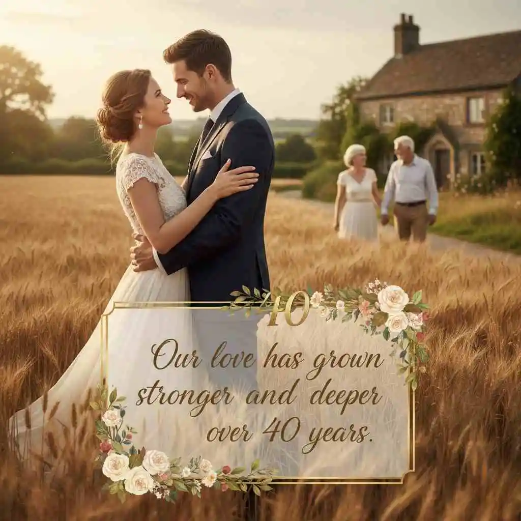 Romantic 40th Wedding Anniversary Quotes