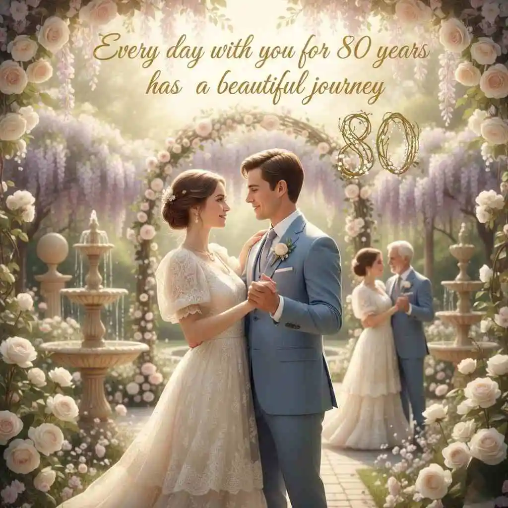Romantic 80th Wedding Anniversary Quotes
