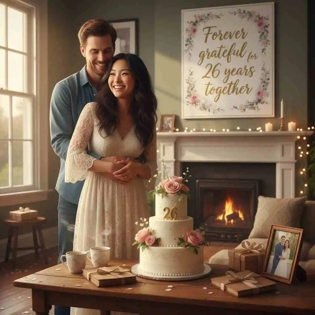 Short and Sweet 26th Wedding Anniversary Quotes