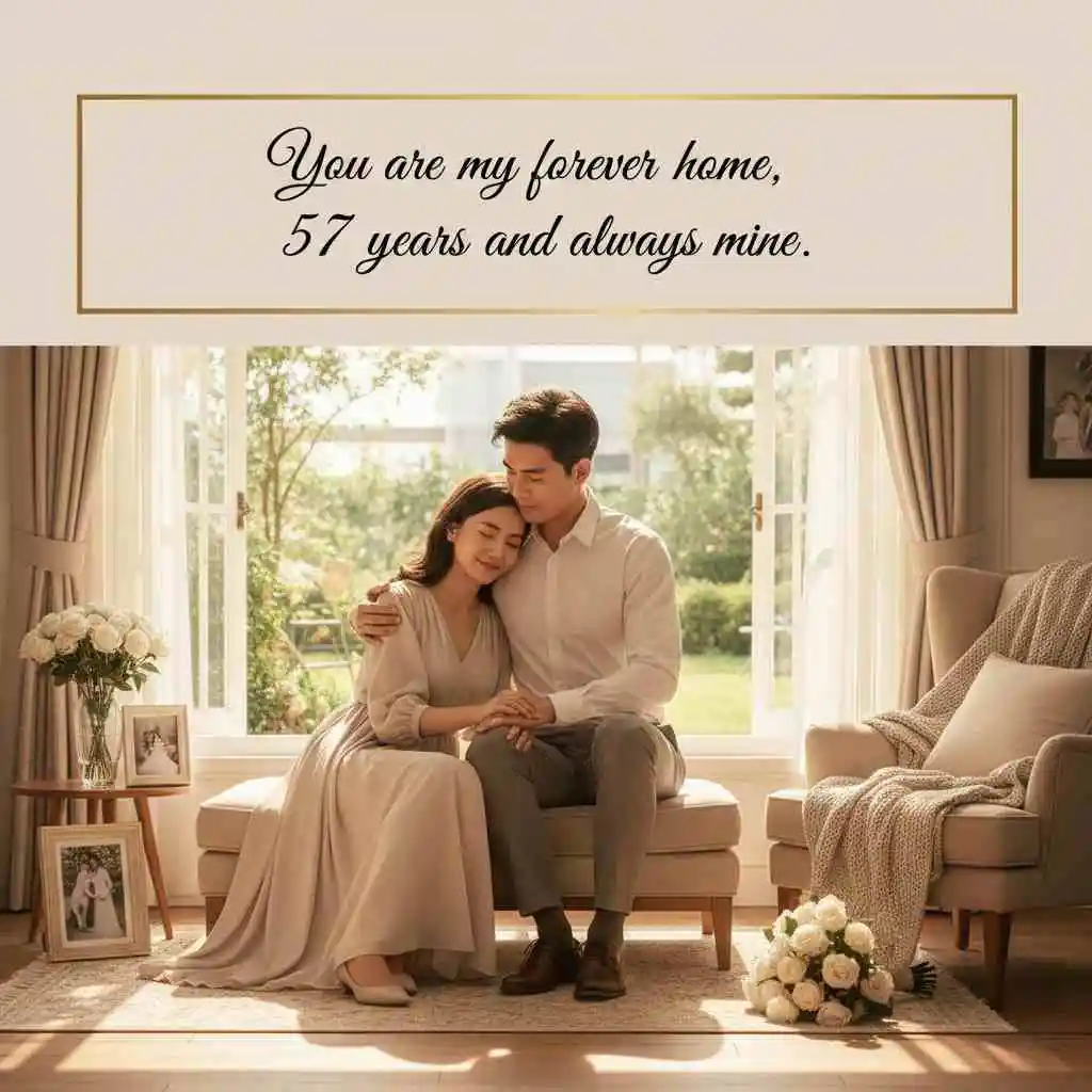 57th Wedding Anniversary Quotes for Husband