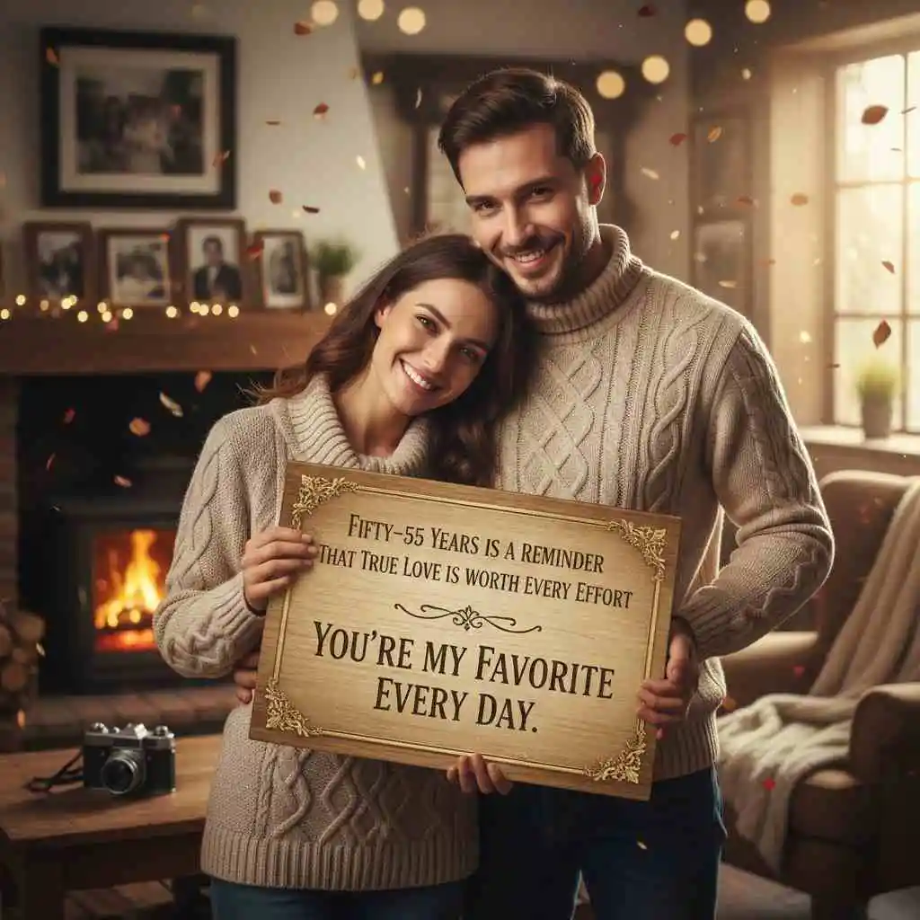 Celebratory 55th Wedding Anniversary Quotes