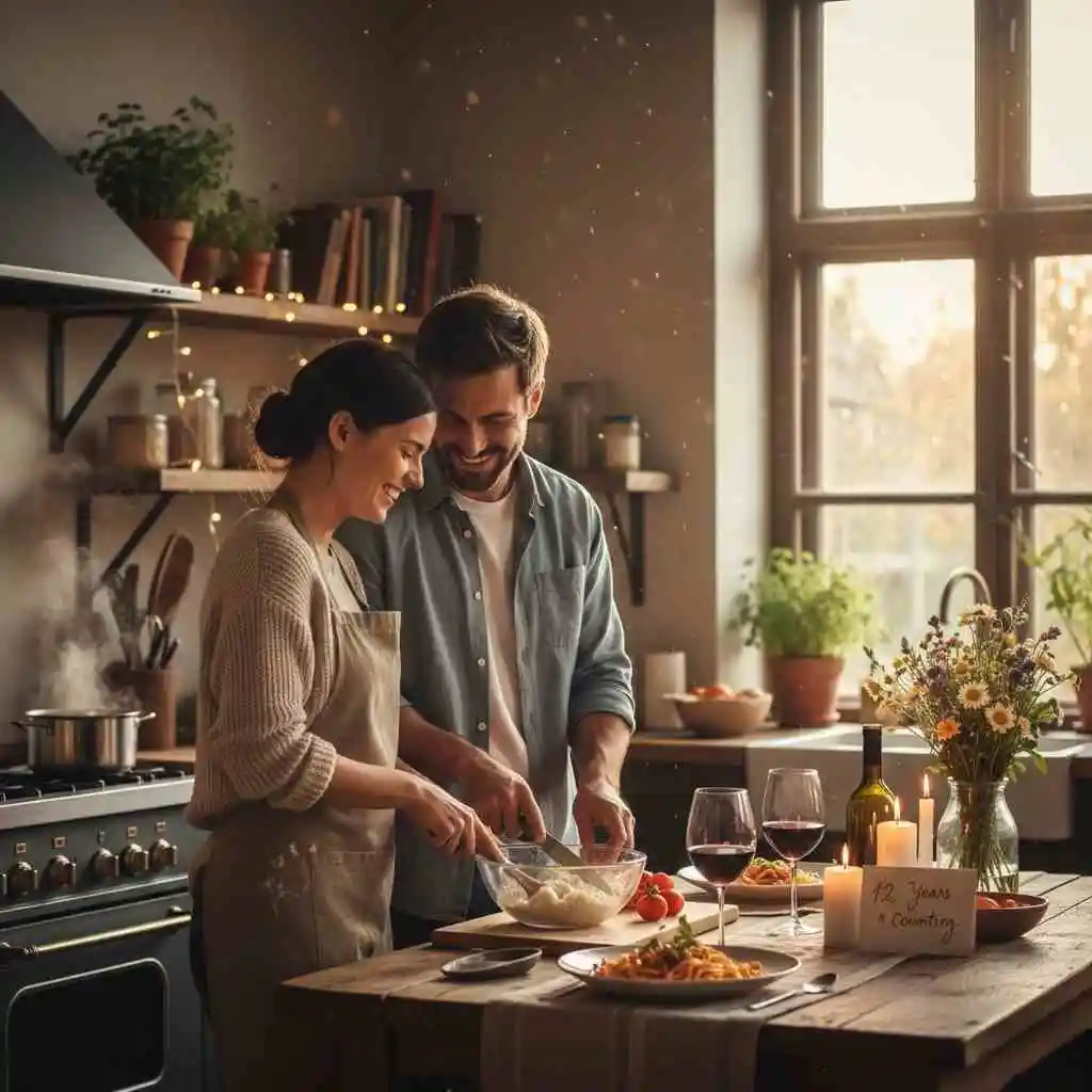 Cozy and Relaxing Romantic 12th Anniversary Ideas