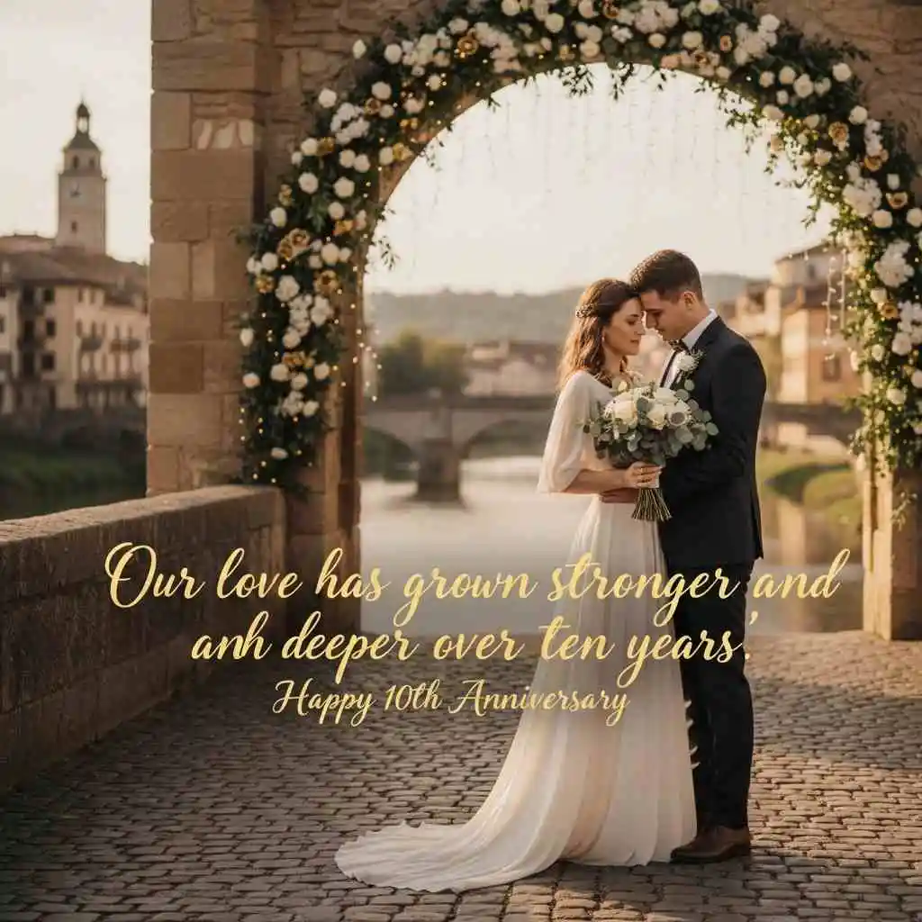 Romantic 10th Wedding Anniversary Quotes