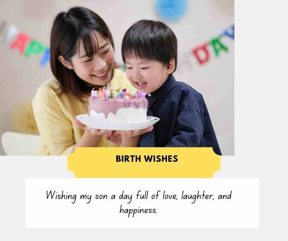 Birthday Wishes from Mom to Son