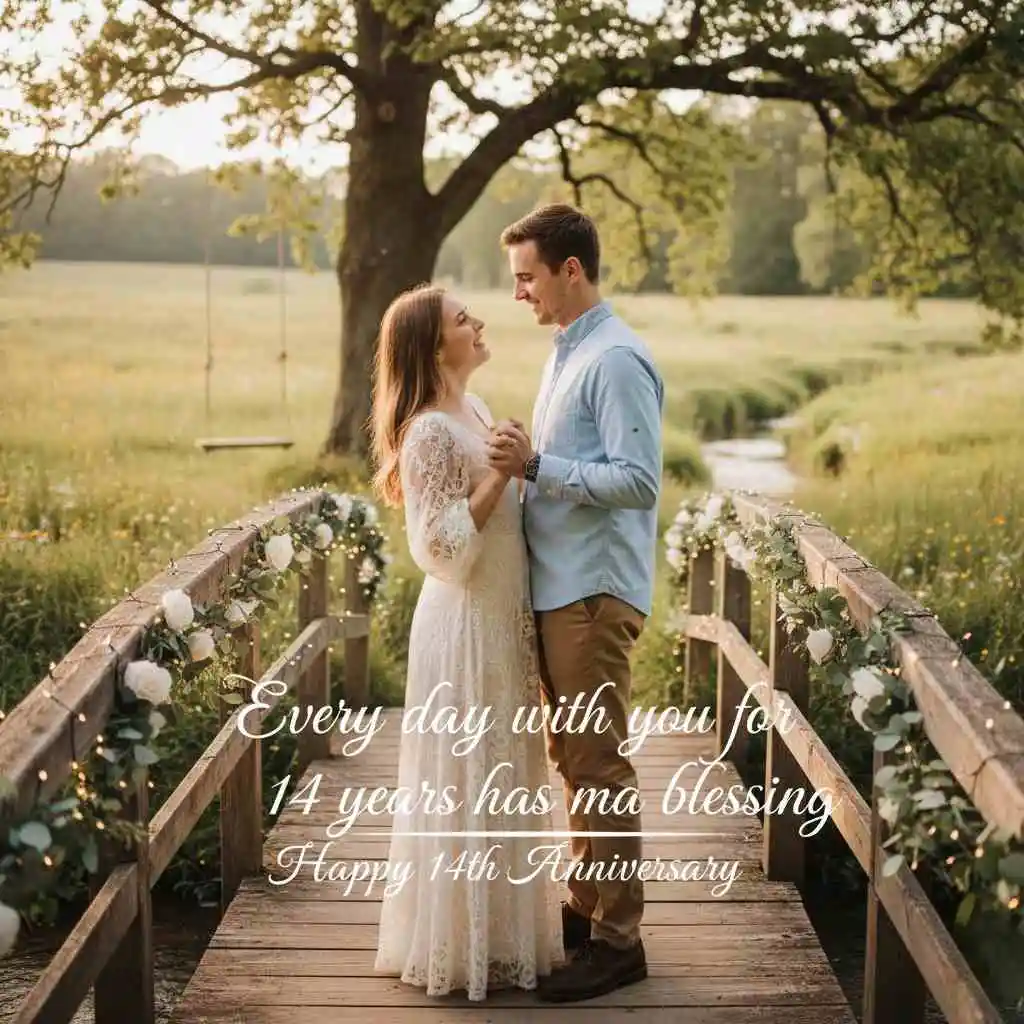 Heartfelt 14th Anniversary Captions