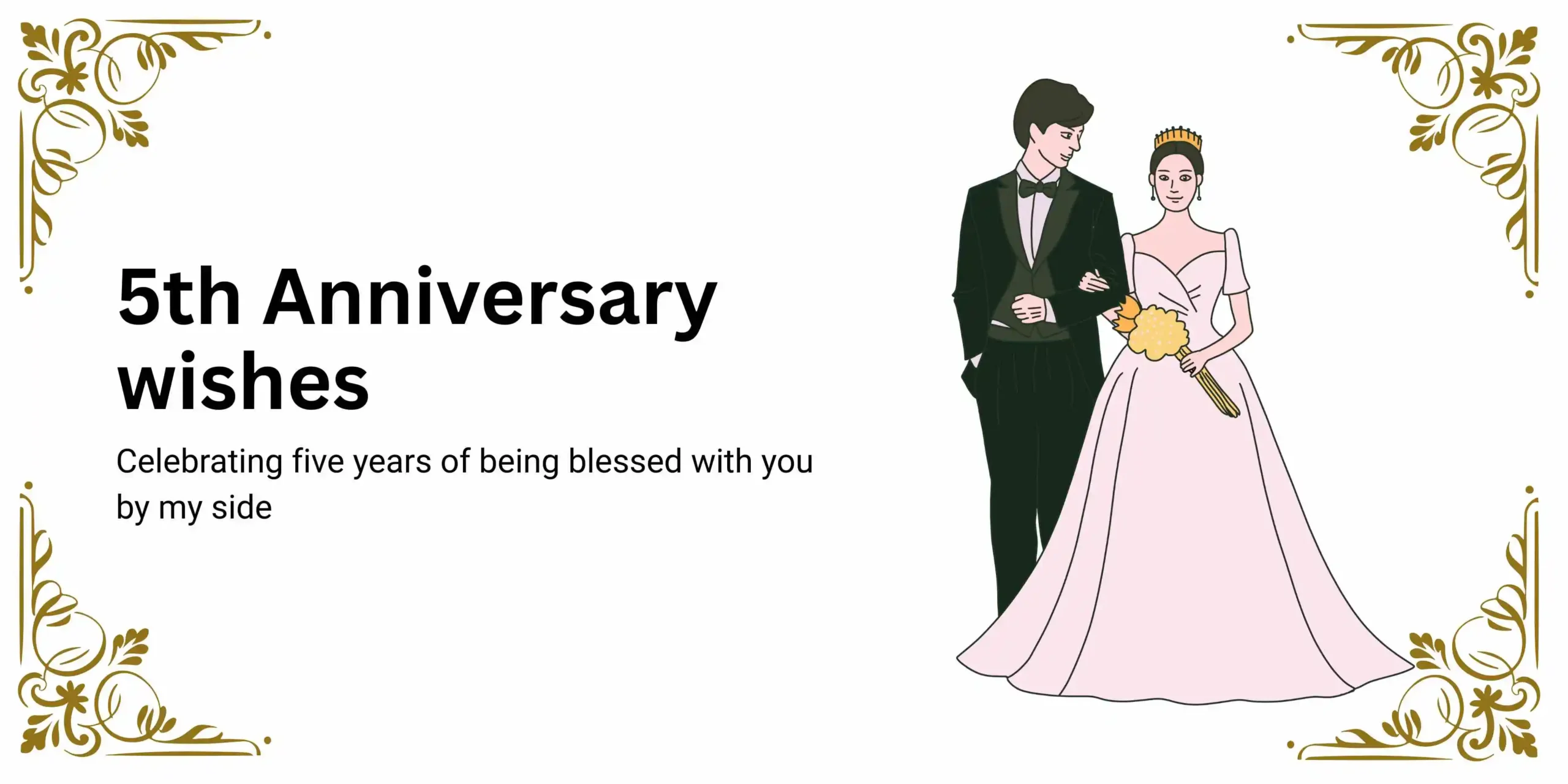 219+ Sweet and Romantic 5th Anniversary Wishes to Make the Day Special 💖 For 2026