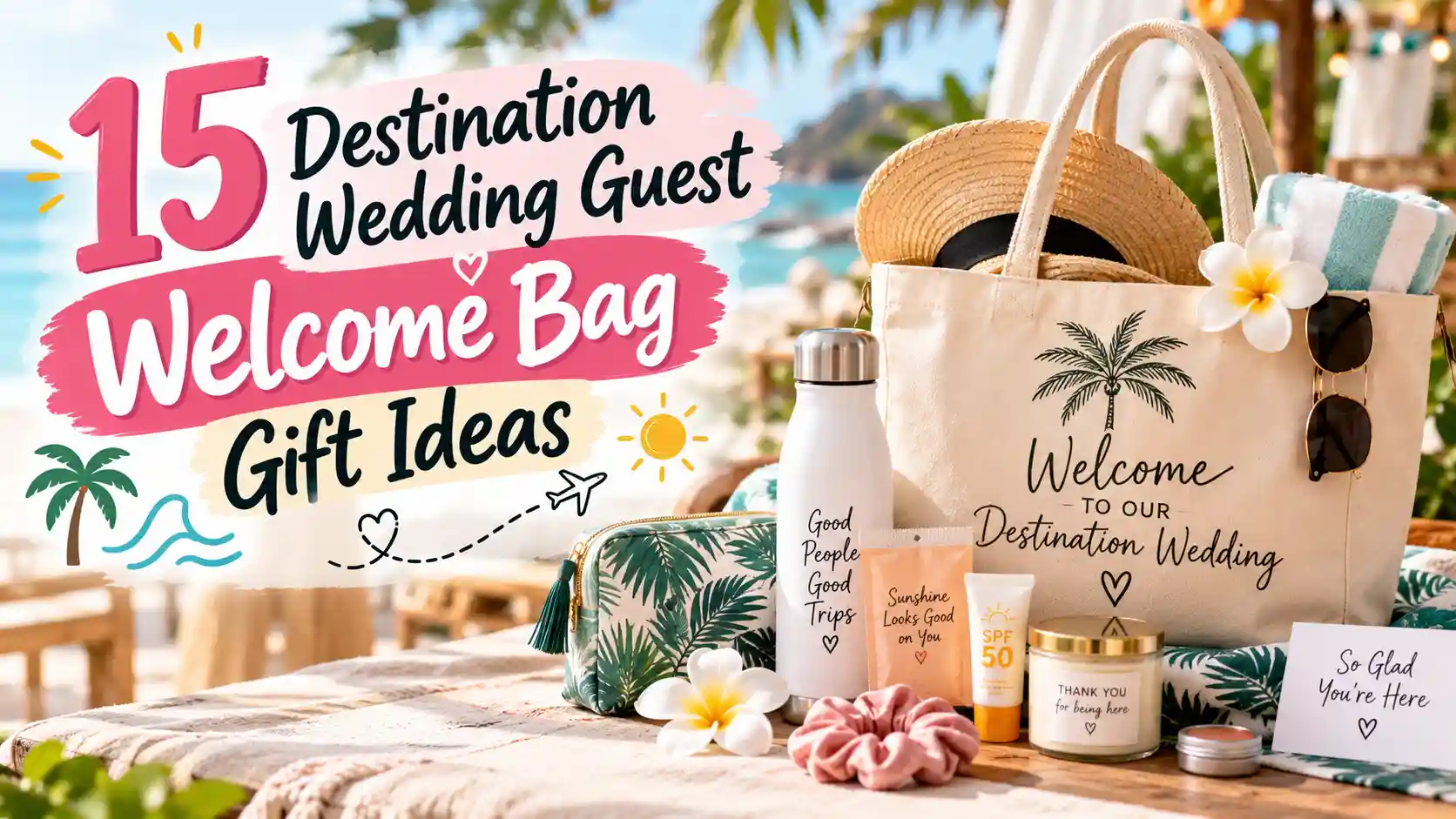 15 Destination Wedding Guest Welcome Bag Gift Ideas Your Guests Will Love