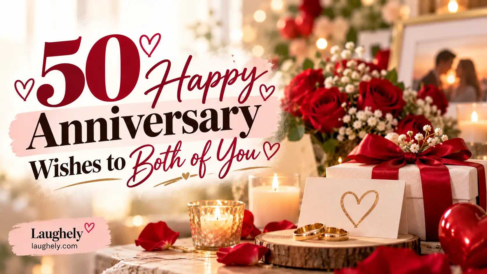 50 Happy Anniversary Wishes to Both of You: Heartfelt Messages for Couples